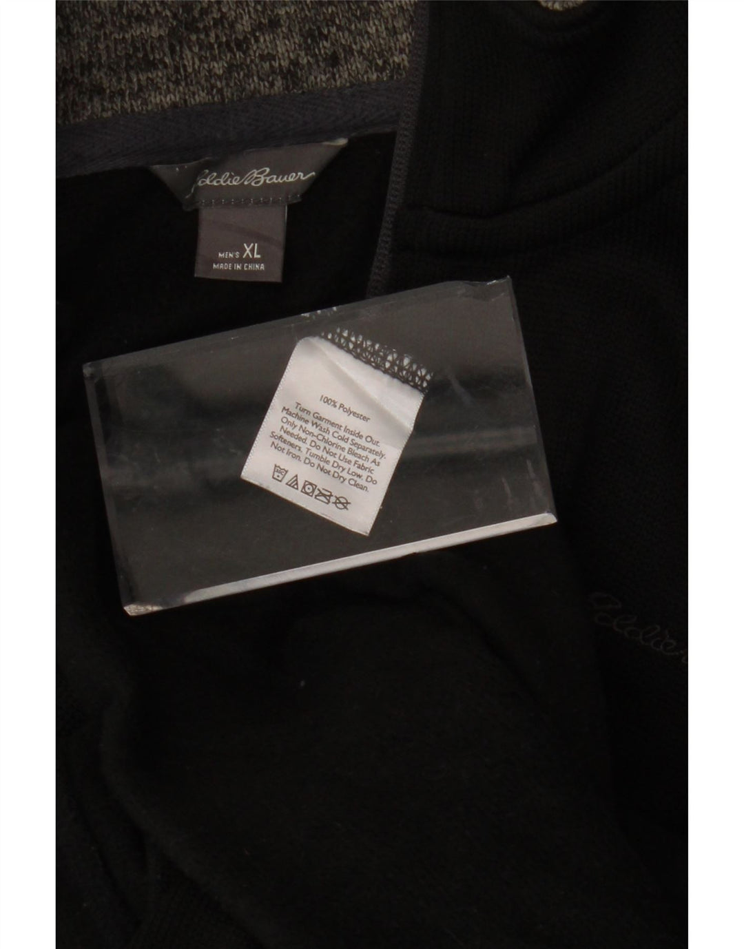 EDDIE BAUER Herre Ærmeløs træningsdragt Topjakke XL Sort Polyester