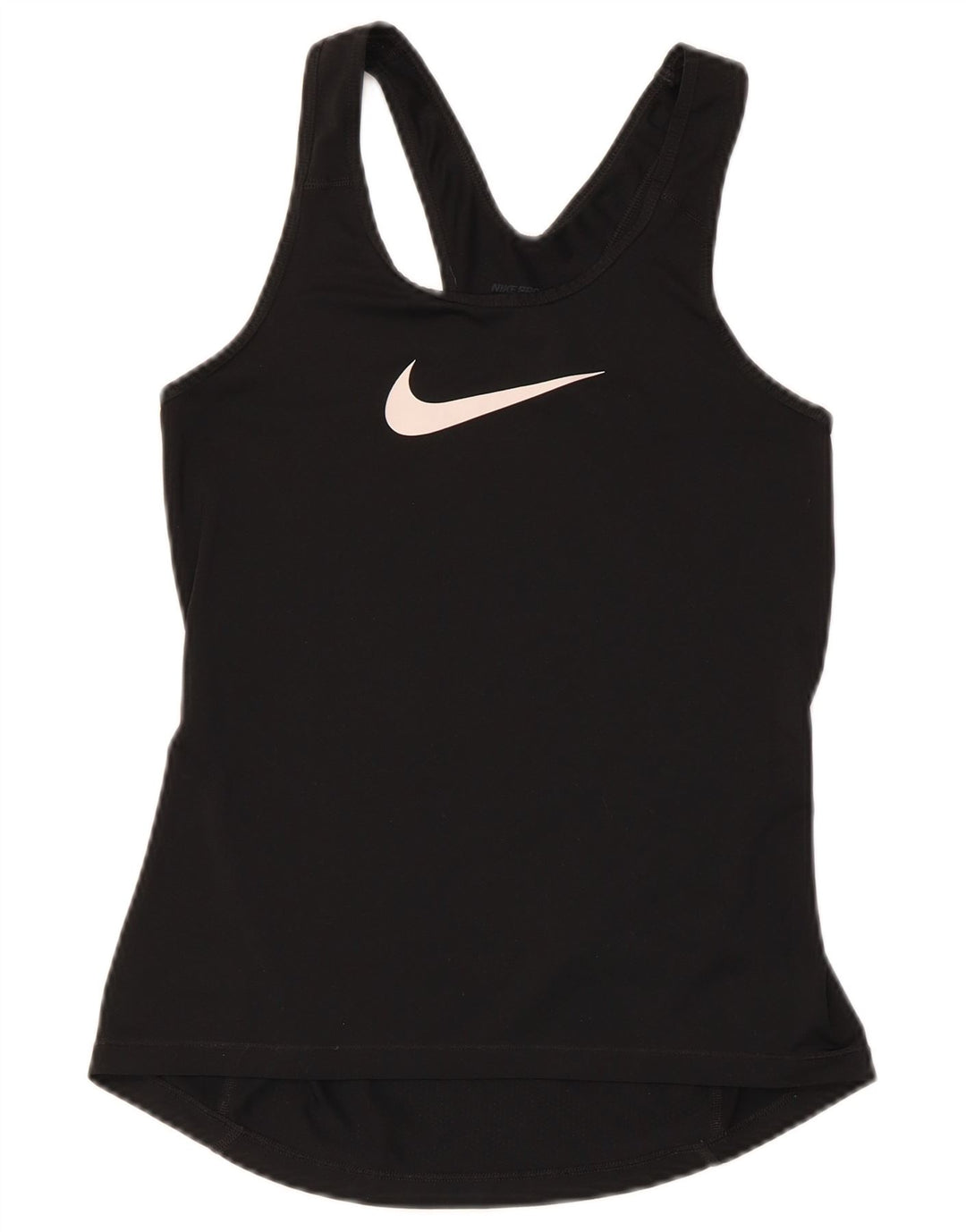 Nike Dame Grafisk Vest Top UK 8 Small Black Polyester