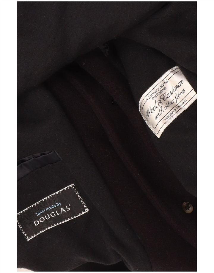 Sobretudo masculino Douglas UK 38 lã preta média