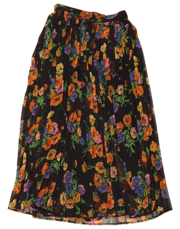 Prisma Damen Culottes Caprihose UK 10 Small W26 L20 Marineblau geblümt
