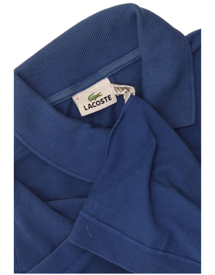 Lacoste Mens Polo Shirt Size 3 Small Blue Cotton