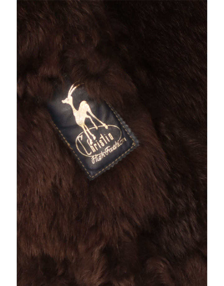 Płaszcz damski Christia Open Shearling UK 14 średni beż