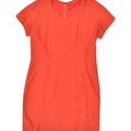 VINTAGE Womens Basic Dress UK 14 Large Red Polyester | Vintage | Thrift | Second-Hand | Used Clothing | Messina Hembry 