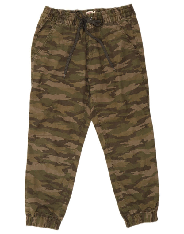 Levi's Dame joggers Casual Bukser Medium W30 L25 Khaki Camouflage