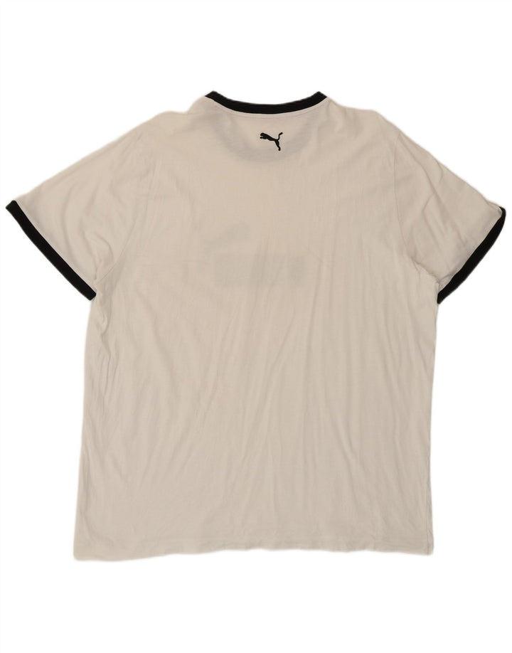 Męska koszulka z grafiką Puma Top 2XL w kolorze białym