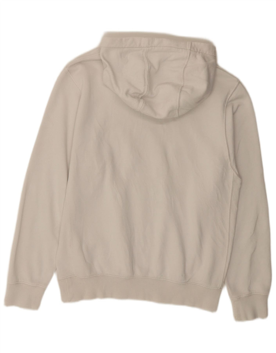 Nike Mens Graphic Hoodie Jumper Small White Cotton