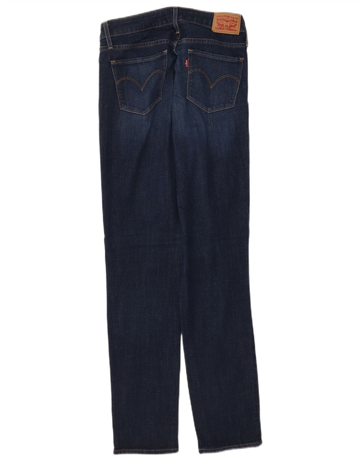 Levi's Womens 712 Slim Jeans W28 L32 Navy Blue Cotton