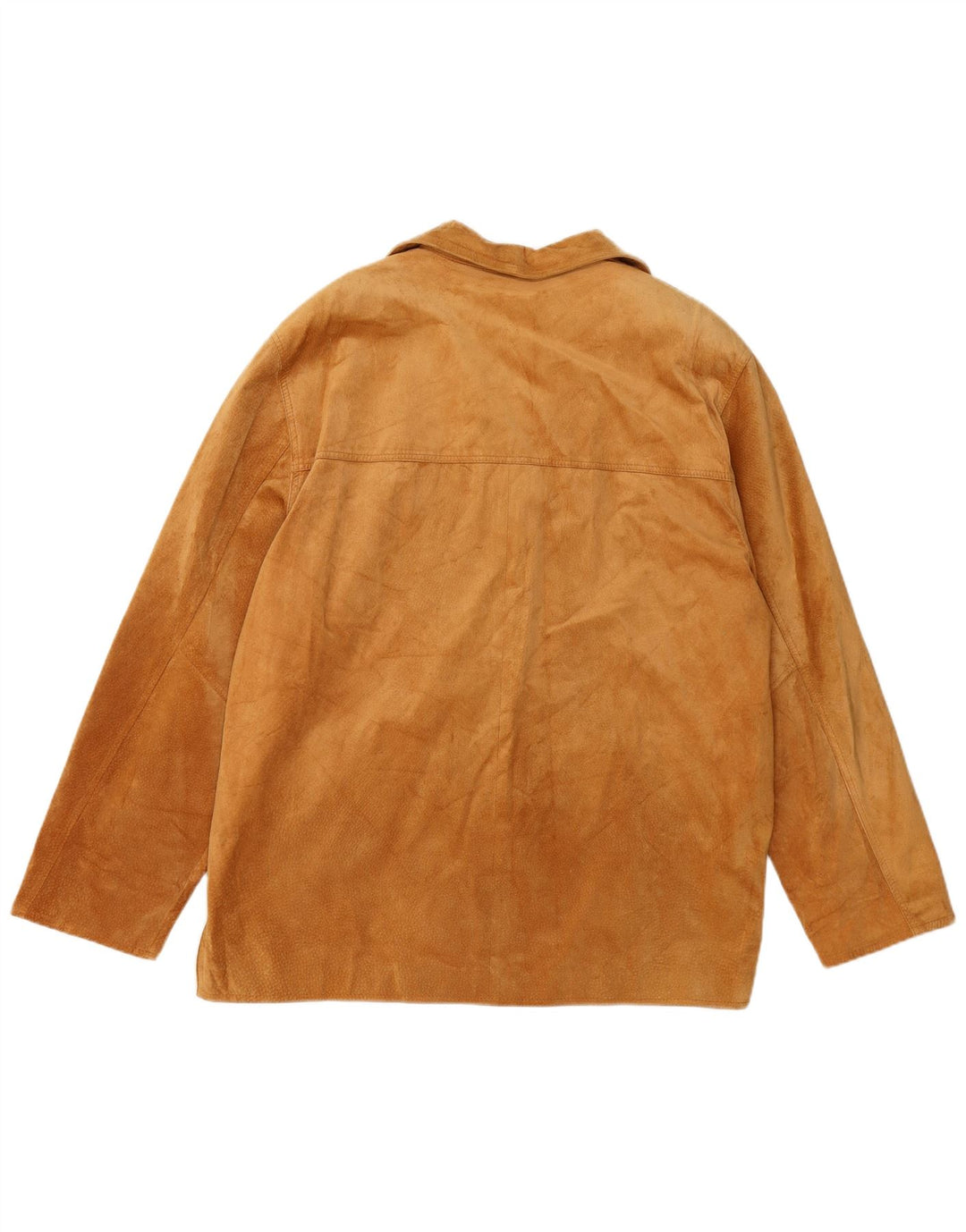 Jaqueta feminina de camurça oversized Vera Pelle IT 48 XL couro bege
