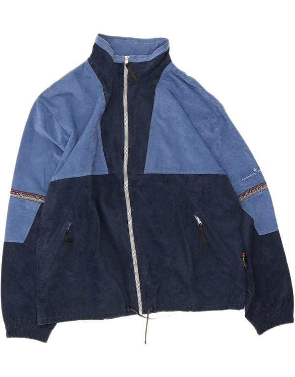 Dres męski Great Escapes welurowy EU 56 XL, granatowy, blok kolorów