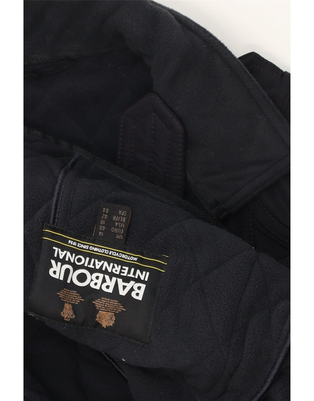 Giacca trapuntata da donna Barbour UK 14 grande blu navy