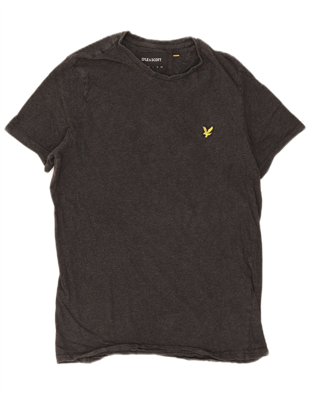 Lyle & Scott Mens T-Shirt Top Small Grey Cotton