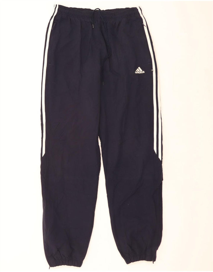 Adidas Mens Tracksuit Trousers Joggers Medium  Navy Blue Polyester
