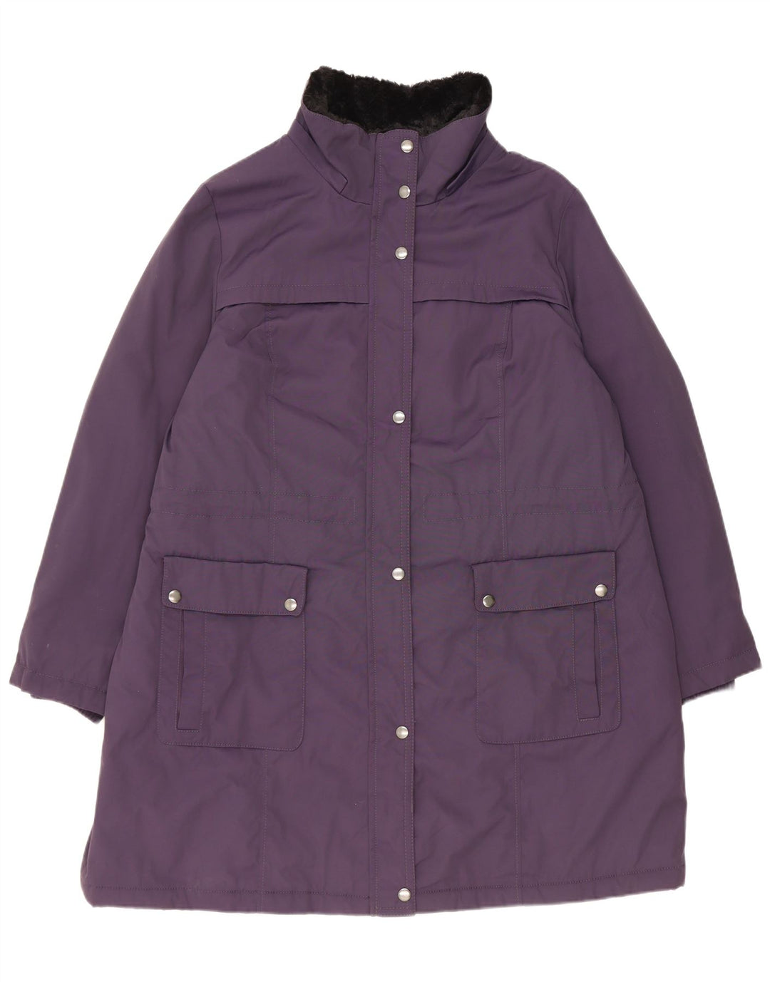 Marks & Spencer Womens Padded Coat UK 18 XL Purple Polyamide