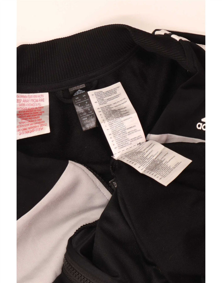 Adidas Veste de survêtement pour garçon 9-10 ans Noir Colourblock Polyester