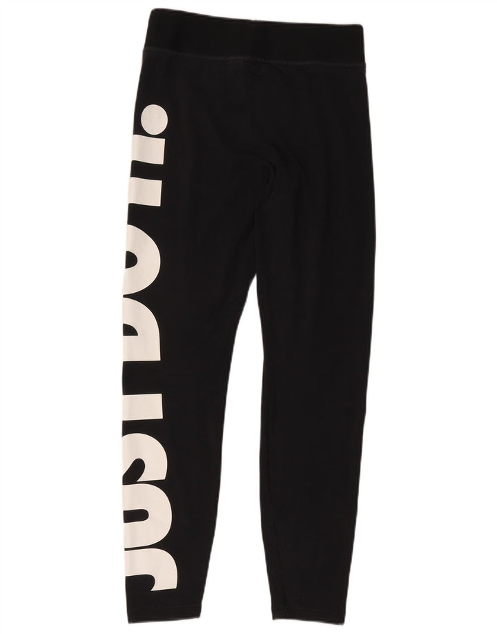 Leggings grafici da donna Nike UK 12 medio nero poliestere