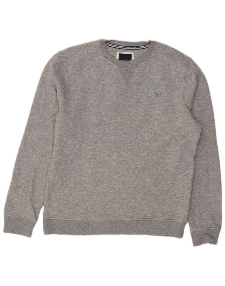 CREW CLOTHING Mens Sweatshirt Jumper Medium Grey Cotton