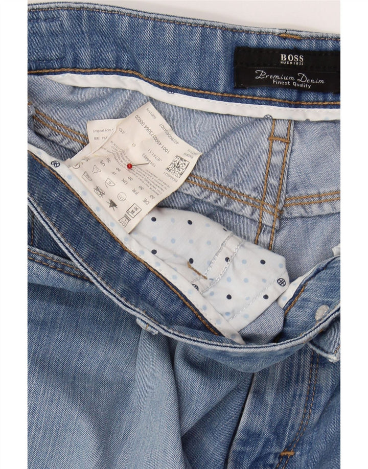 HUGO BOSS Womens Crop Slim Jeans W30 L29 Blue Cotton Vintage Hugo Boss and Second-Hand Hugo Boss from Messina Hembry 