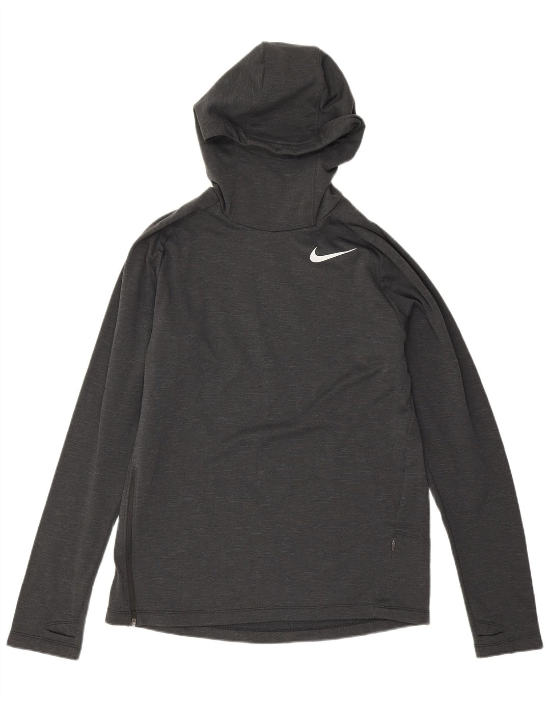 Felpa con cappuccio Nike Dri Fit da uomo, media, in poliestere nero