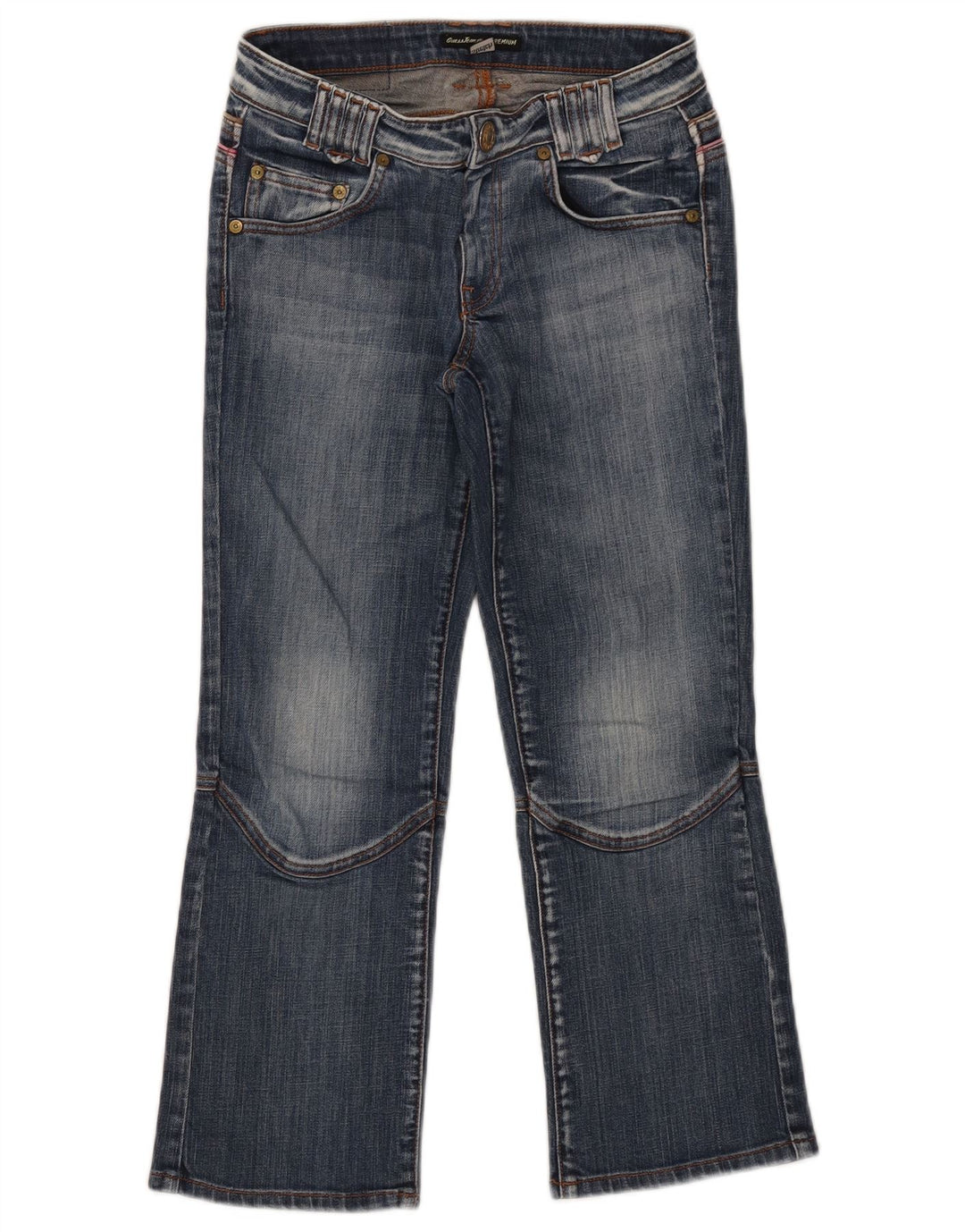 Guess Womens Cropped Jeans W26 L24 Blue Cotton