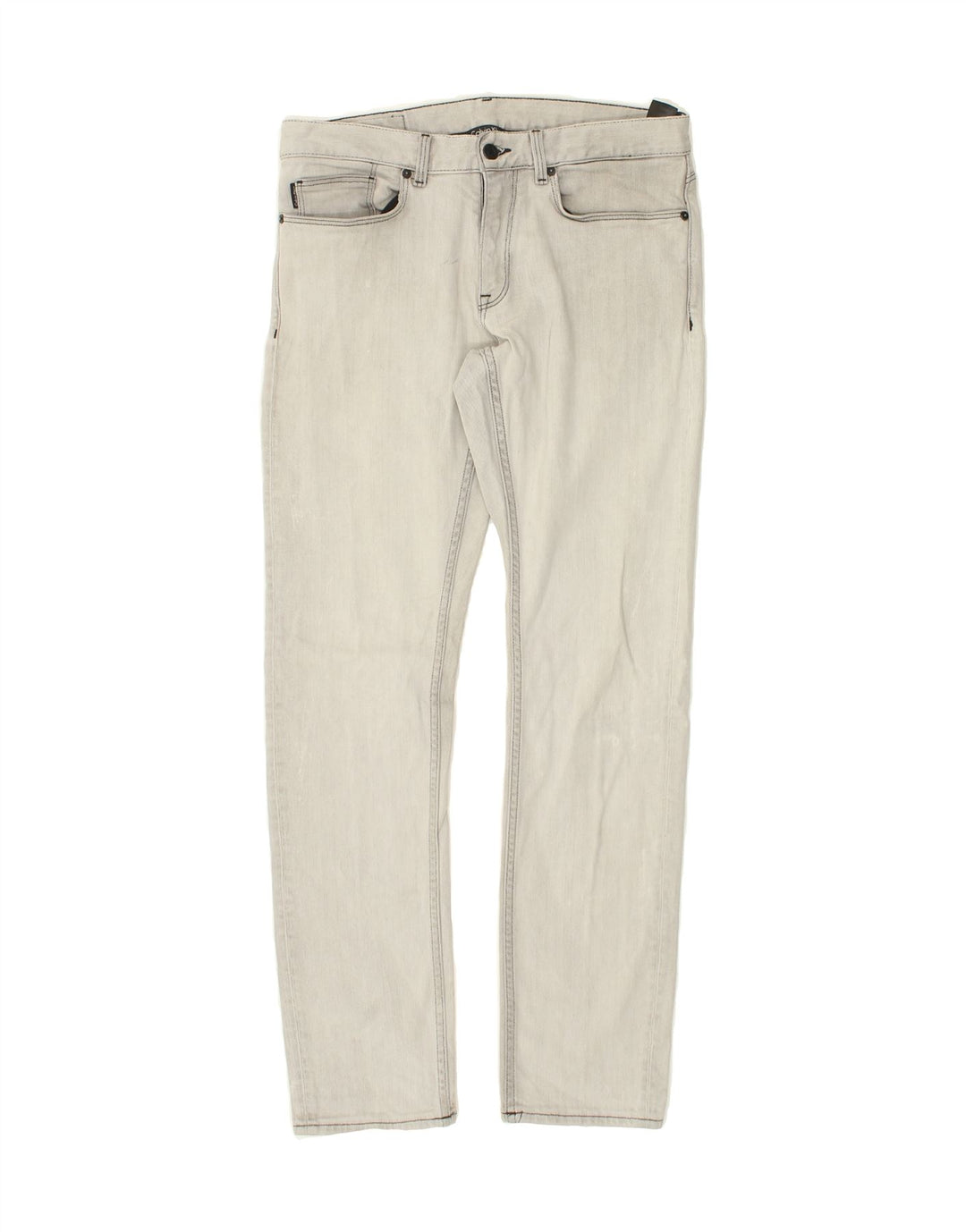 CALVIN KLEIN Womens Stretch Slim Jeans W32 L32 Grey Vintage Calvin Klein and Second-Hand Calvin Klein from Messina Hembry 