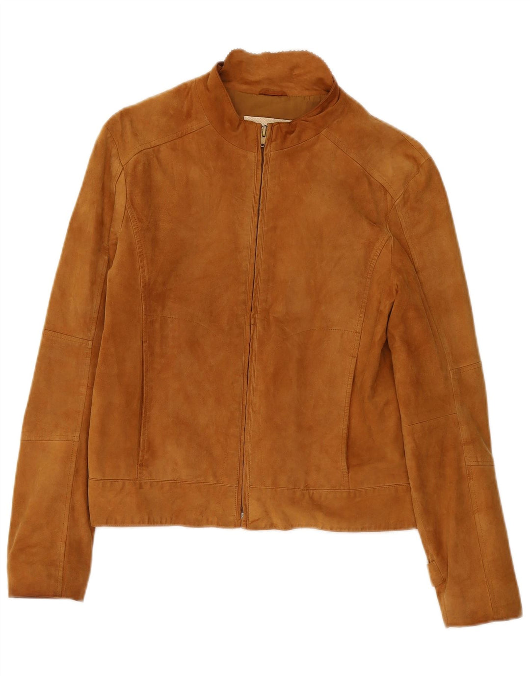 Conbipel Γυναικείο Σουέντ Μπουφάν UK 10 Small Beige Leather