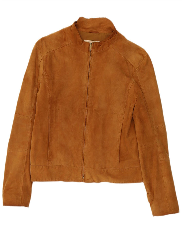 Conbipel Γυναικείο Σουέντ Μπουφάν UK 10 Small Beige Leather