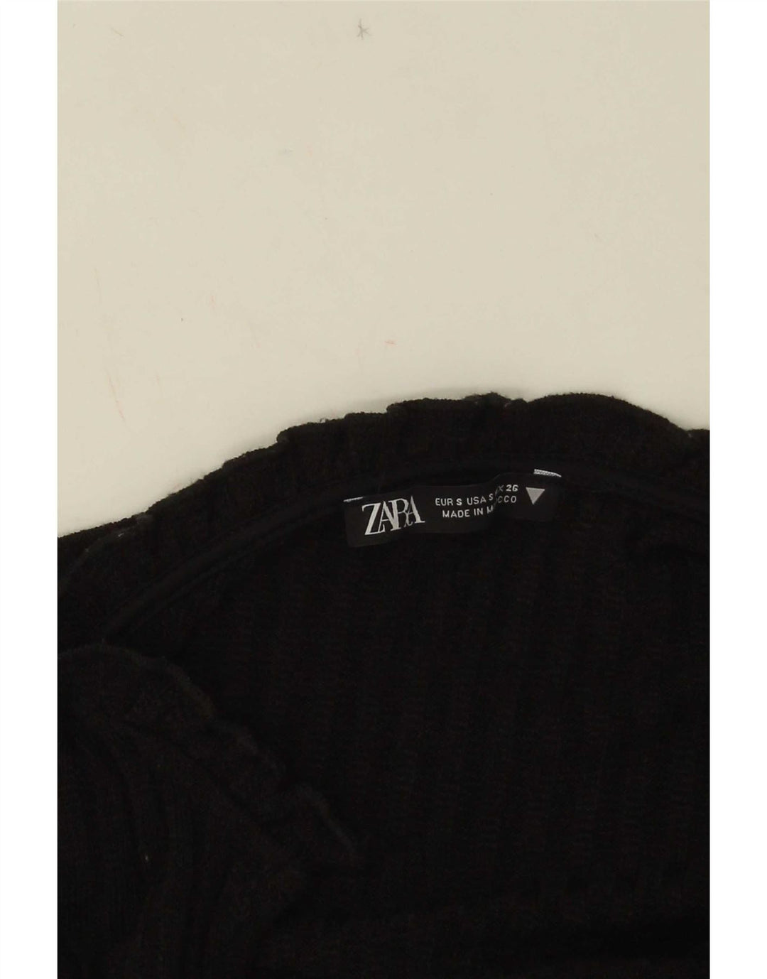 Zara Womens Jumper Dress UK 10 Small Black