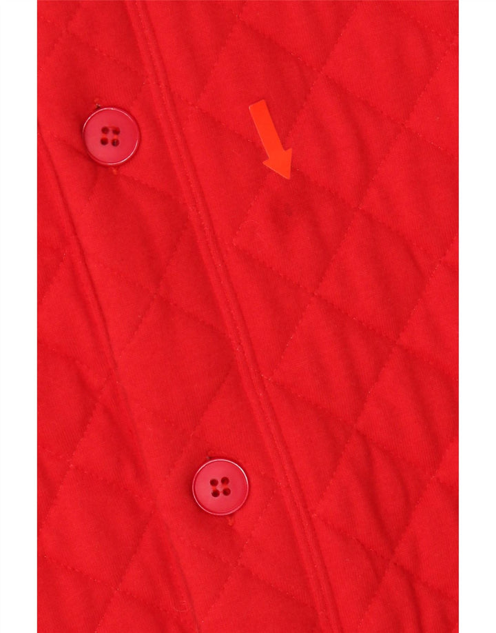 VINTAGE Boys Quilted Gilet 13-14 Years XL Red Vintage Vintage and Second-Hand Vintage from Messina Hembry 