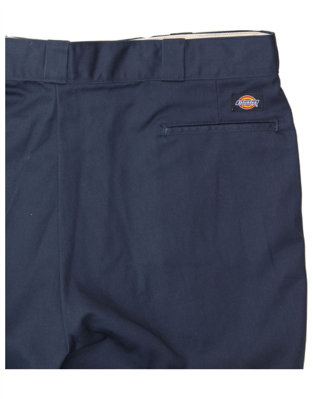 DICKIES Mens Tapered Chino Trousers W42 L32 Navy Blue Polyester Vintage Dickies and Second-Hand Dickies from Messina Hembry 