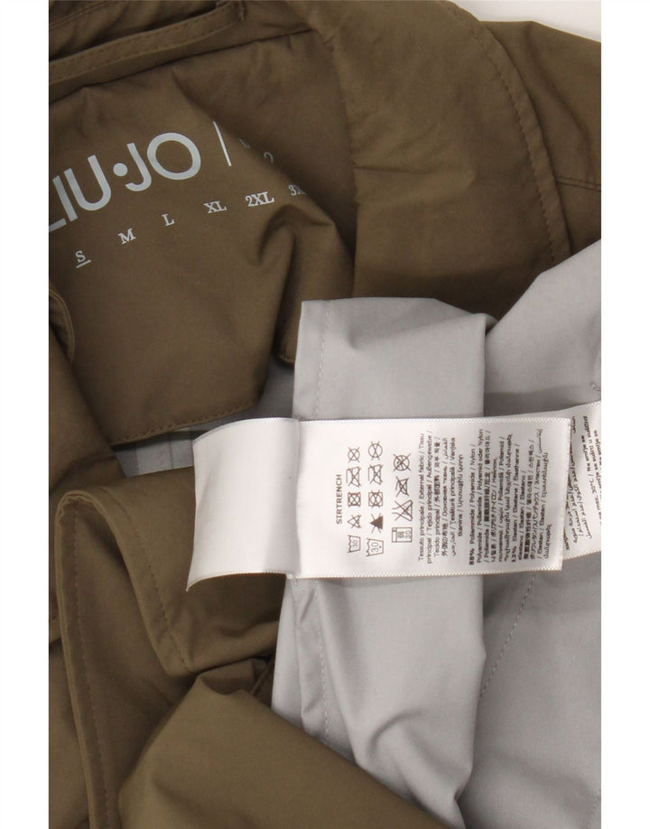 Liu Jo Trench Coat til mænd UK 36 Small Khaki Polyamid