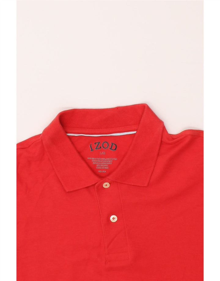 IZOD Mens Polo Shirt Large Red Cotton Vintage Izod and Second-Hand Izod from Messina Hembry 