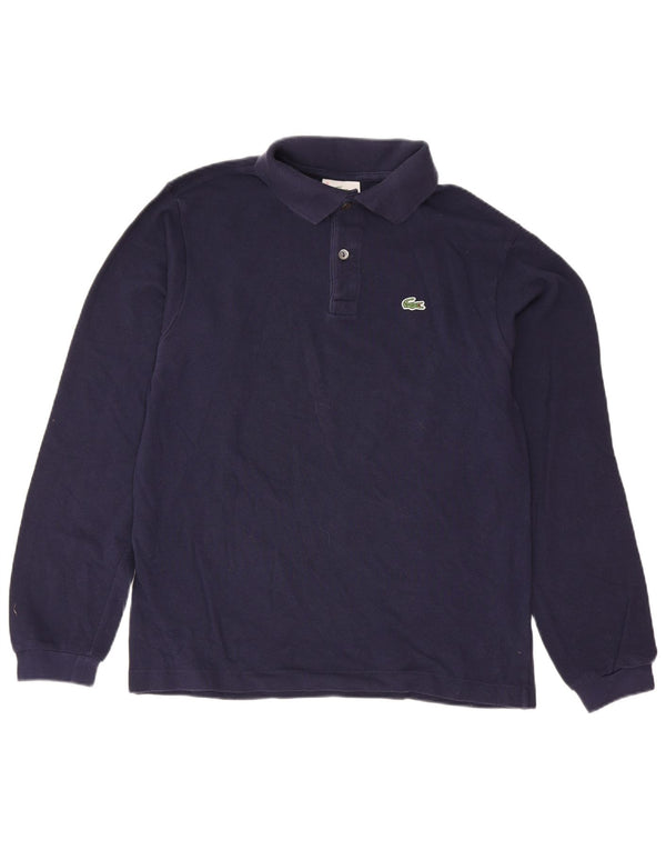 Pólo Lacoste Menino Manga Comprida Regular Fit 13-14 Anos Azul Marinho