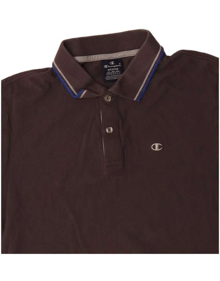 Polo da uomo CHAMPION in cotone grigio medio