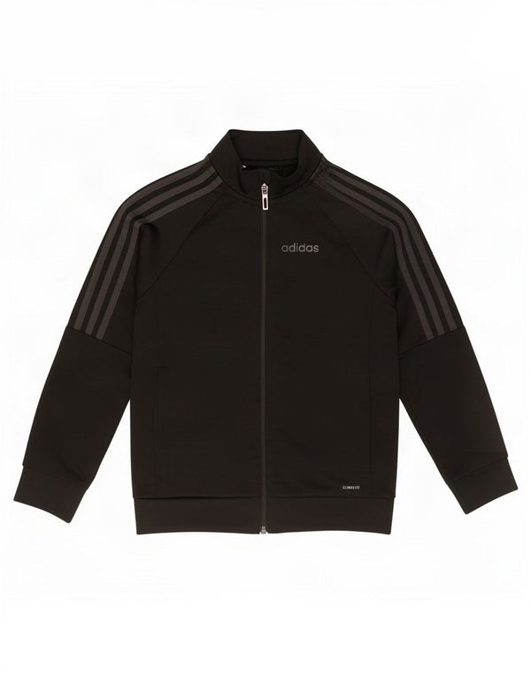 Veste de survêtement Adidas Climalite Garçon 6-7 ans Noir Polyester