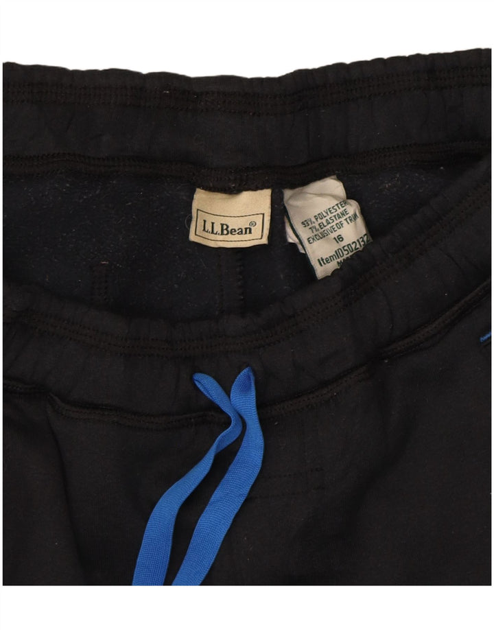 L.L.BEAN Boys Tracksuit Trousers 15-16 Years  Black Polyester