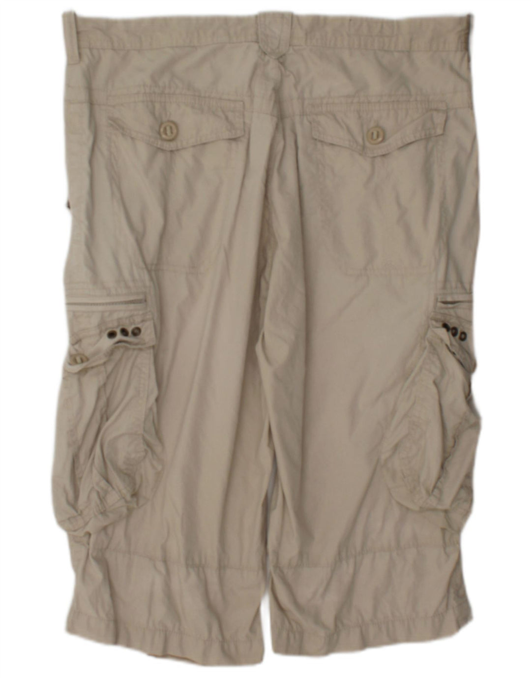 Marks & Spencer Mens Blue Harbour Cargo Shorts W36 Large Beige Cotton