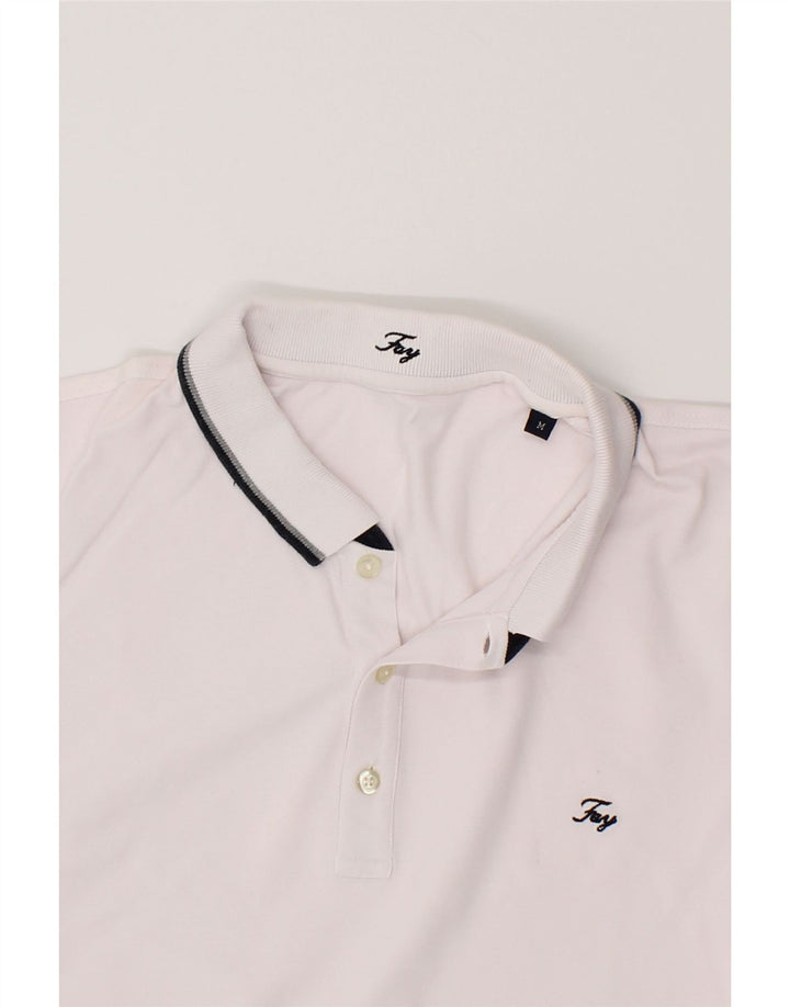 FAY Womens Polo Shirt UK 14 Medium White Cotton Vintage Fay and Second-Hand Fay from Messina Hembry 