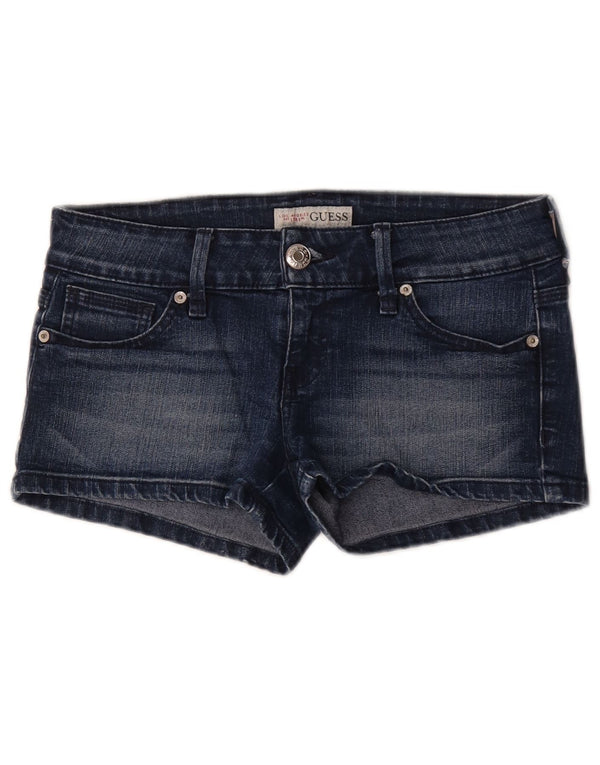 Женские джинсовые шорты Guess W29, хлопковые, среднего синего цвета