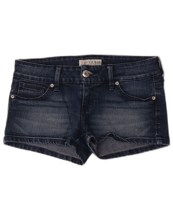 Женские джинсовые шорты Guess W29, хлопковые, среднего синего цвета
