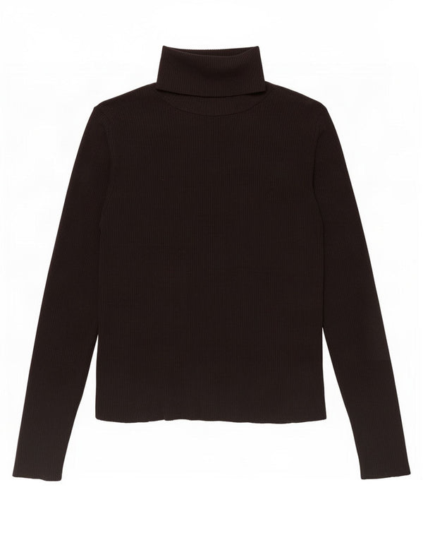 Zara Damen Top Langarm UK 12 Medium Schwarz Polyamid