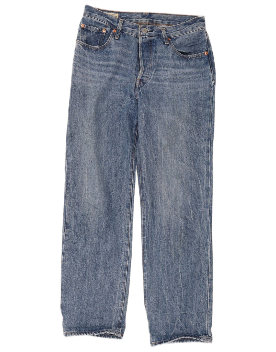 Levi's Mens Straight Jeans W26 L30 Blue Cotton