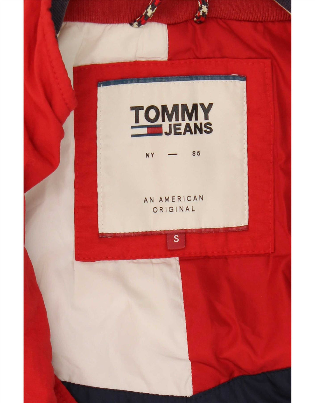 Tommy Hilfiger Bomberjakke til mænd UK 36 Lille rød polyamid