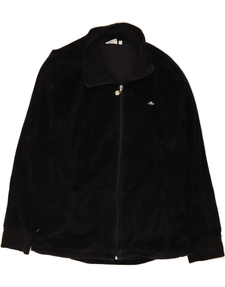 ELLESSE Womens Tracksuit Top Jacket UK 18 XL Black Cotton Vintage Ellesse and Second-Hand Ellesse from Messina Hembry 