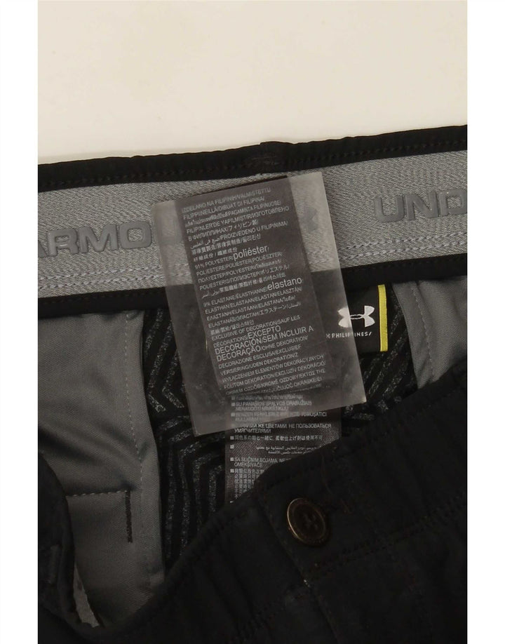 Under Armour Mens Tapered Chino Trousers W34 L30 Black Polyester