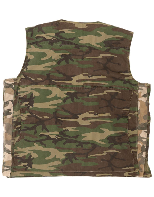 ESSE EMME Herren Utility Gilet UK 44 2XL Khaki Camouflage
