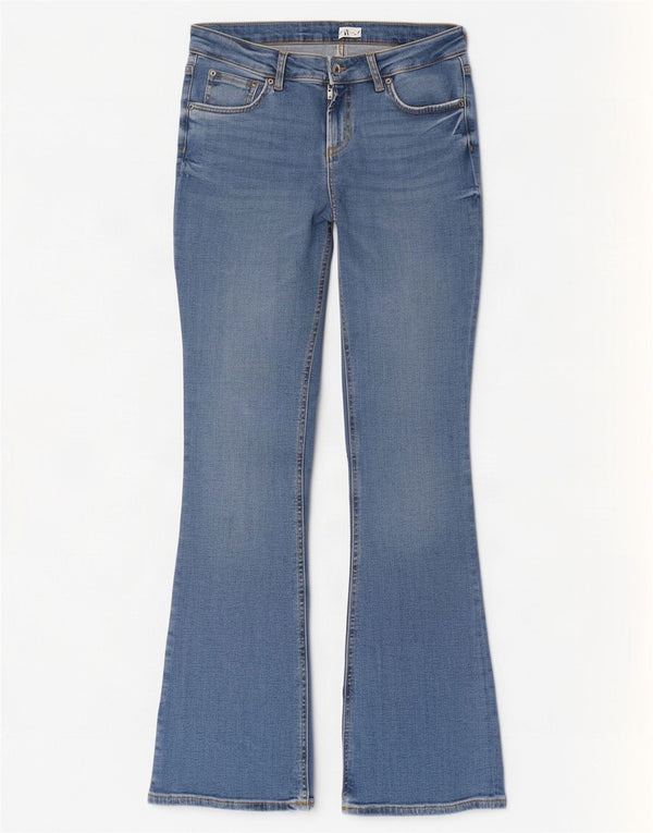 Zara Womens Flared Jeans EU 38 Small W28 L32 Blue Cotton