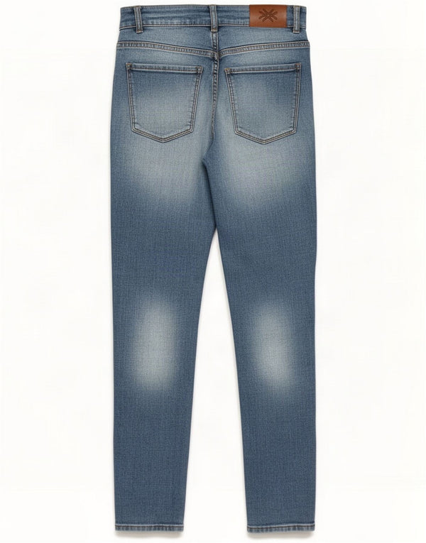 Benetton Mens Jackson Skinny Jeans W29 L29 Blue Cotton