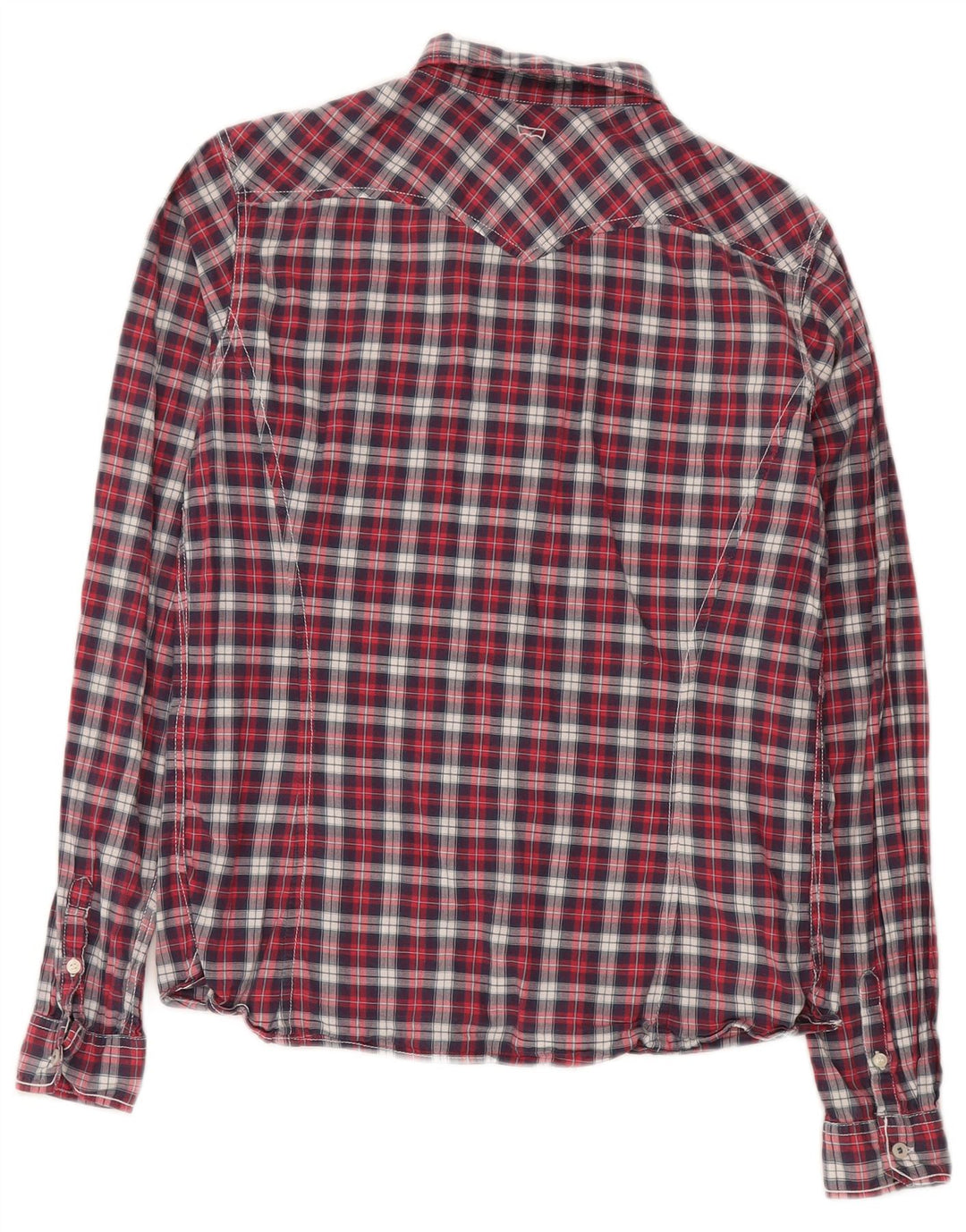 Levi's Chemise Femme UK 44 Coton à Carreaux Rouge Moyen