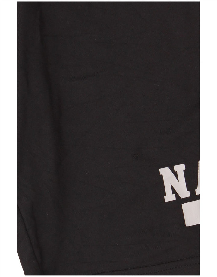Under Armour Mens Graphic Sport Shorts Small Black Colourblock Polyester