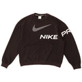 Felpa oversize con grafica Nike da donna UK 10 piccola in cotone nero